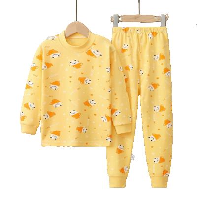 China Spring and Autumn Children's Breathable Cute Cartoon Pajamas Fit for Boys and Girls Cotton Long Sleeve Home Wear for sale