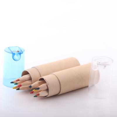 China Promotional Gift 6pcs Pencil Case Set 3.5inch Natural Colored Pencil Set for sale