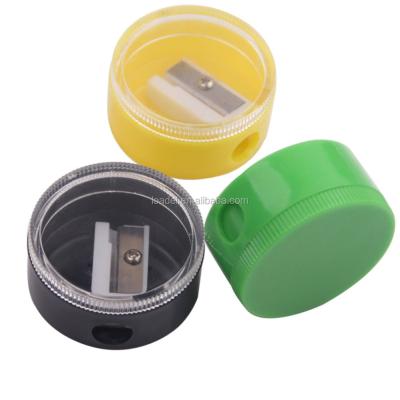 China Round Palstic Promotional Plastic Pencil Sharpener for sale