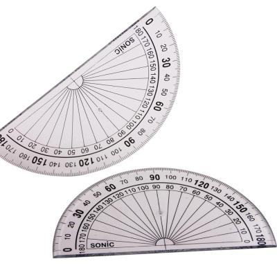 China Promotional Gifts Educate Students Office OEM High Quality Protractor Set Plastic Transparent Digital Protractor for sale