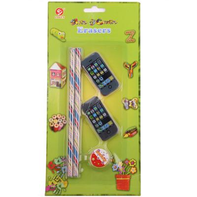 China Promotional Eraser Eraser Hot Selling Mobile Pencil Eraser for sale