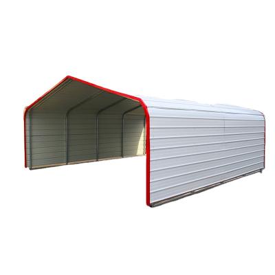 China Waterproof Color Tile Roof Steel Prefab Garage for sale