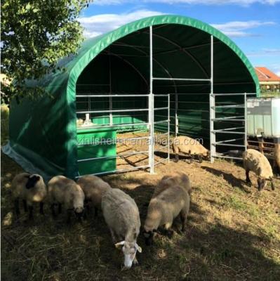 China Waterproof Hot Selling Steel Frame PVC Coating Livestock Tent Waterproof for sale