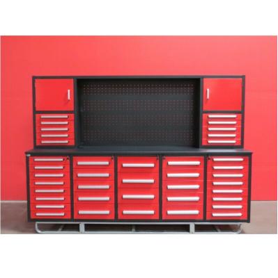 China Cold Roll Steel Sheet Steel Work Bench High Quality Tool Cabinet 10FT-40D for sale