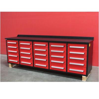 China Cold Roll Steel Sheet Steel Mobile Work Bench 10FT-25D for sale