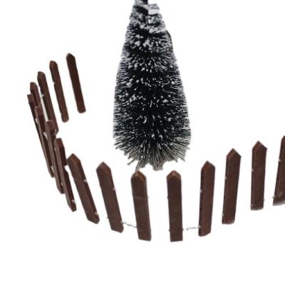 China Christmas supplies Christmas decoration fence mini fence desktop garden in snowRomantic Christmas tree for sale