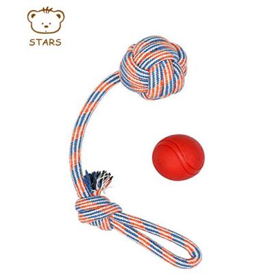 China Factory Wholesale Sustainable Pet Braided Rope Toy Dog TeethToy Chew Cleaning Toys For Dog for sale