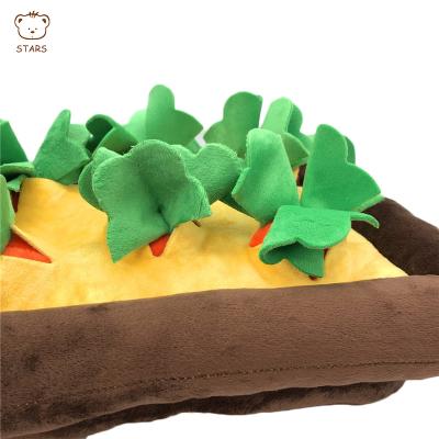 China Puppy Chew Toy Fruit Vegetable Squeak Toys Pet Toy Dog Plush Radish Viable Litter for sale