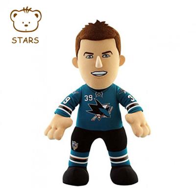 China Custom Soft Cartoon Toy ASTM/EN71 Plush Toy Football Player Athletes Doll for sale