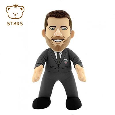 China Cartoon Toy ASTM/EN71 Stuffed Football Player Shape Plush Human Doll Toy for sale