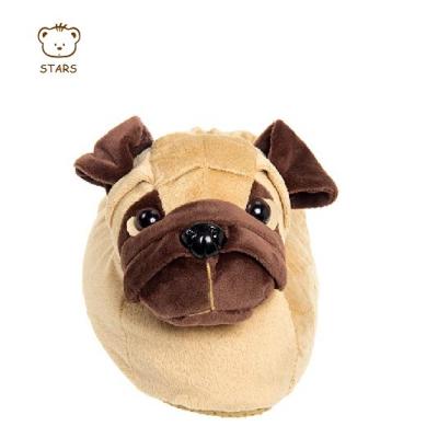 China Animal Plush Slipper Wholesale Plush Dog Factory Shape Indoor Slipper for sale