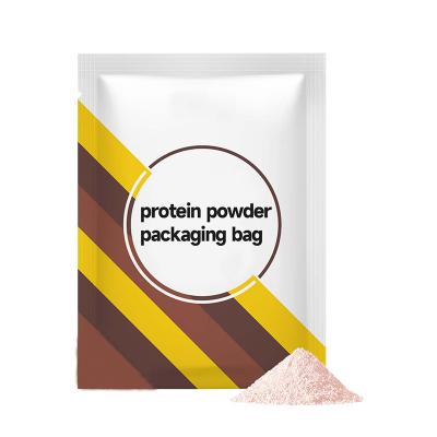 China Food Customization Printed Protein Powder Packaging Bag / Flat Pouch Mylar Bag Sealed Portable Moisture Proof Waterproof for sale