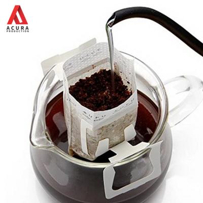 China Excellent Moisture Proof Portable Disposable Hanging Drip Coffee Filter Bag Food Ear Drip Coffee Filter Cup for sale