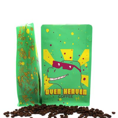 China Wholesale Custom Plastic Flat Bottom Square Coffee Empty Logo 5kg Bottom Coffee Bag for sale