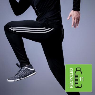 China Breathable Sporty Side Running Fashionable Gym Workout Bar Contrast Sports Eco-Friendly Pants for sale