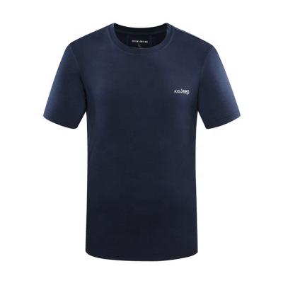 China Custom 50% RPET 50% Polyester 50% Bamboo Bamboo Fabric Mens Blank T-shirt Recycled Clothing 50% RPET for sale