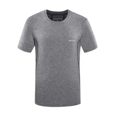 China Custom Repreve Anti-Shrink Recycled 50% RPET Polyester 50% Bamboo Cloth Material Eco Friendly Men's Blank T-Shirt for sale