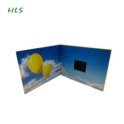 China China Customized Printing Advertising 2.4 Inch LCD Brochure Card Video Greeting Card for sale