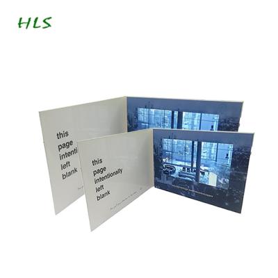 China Acrylic tft video screen lcd greeting card china video brochure card for scrolling invitation for sale