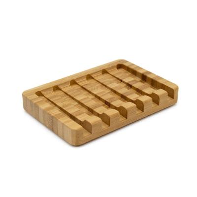 China 100% Biodegradable Modern Bamboo Good Quality Bathroom Soap Dish Bamboo Soap Holder for sale