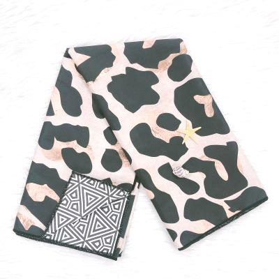 China New Arrival Compressed Leopard Printing Quick Dry Sand Free Suede Towel Shower Bath Microfiber Soft Swimming Beach Towel for sale