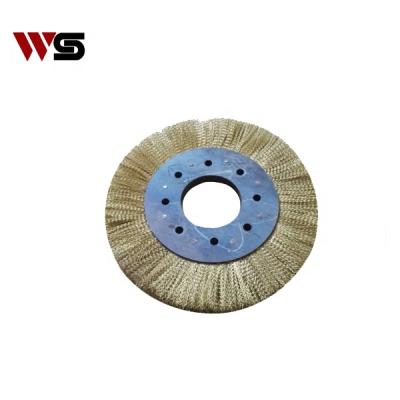 China Cleaning Rust and Removing Paint Around Brass Steel Wire Brush for Polyurethane Cup or Disc Hog for sale