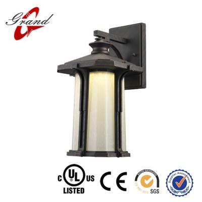 China New Arrive Tempered Glass BK/RT Finish Die Casting Alumimum&Etched Outdoor Glass Street Wall Light for sale