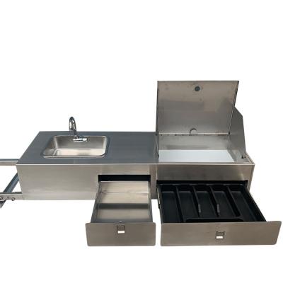 China Simple And High Quality Mobile Rv Kitchen Slip In And Mini Kitchen Cabinet Rv Kit Motorhome for sale