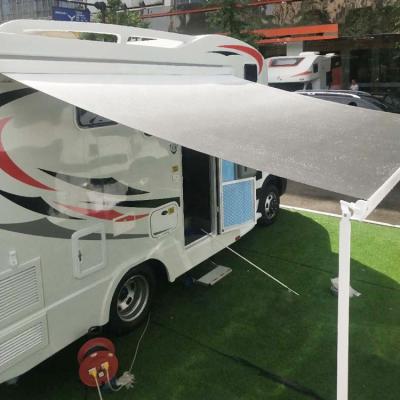 China Pop Up Fabric Tent Motorhome Side Car Motorized Pop Up Tent Waterproof And Sun Protection for sale