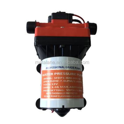 China RV& Caravan& Inner trailer parts 55psi 7.6lpm 12V water pressure pump machine for RV caravan for sale