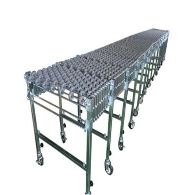 China Heat Resistant Flexible Expandable Skid Wheel Conveyor for sale