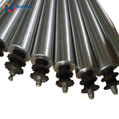 China Belt Conveyor Roller Conveyor Heat Resistant Customized Steel Idler Roller For Conveying Machine for sale