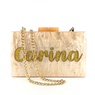 China Luxury Clutch Bags Name OC3825 Handmade Acrylic Bag Girls Party Acrylic Clutch Bags for sale