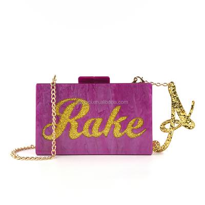 China OC3826 Wholesale China Clutch bags fashion name bag women evening clutch luxury purple for sale