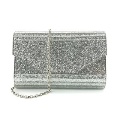 China Luxury Popular Hot Sale Brand Design Stripe Ladies Acrylic Clutch Bags OC3511 for sale