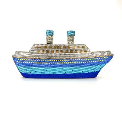 China High Quality Handmade Vessel Shape Crystal Evening Bag High Quality Handmade Vessel Made In China OC3181 Form Crystal Evening Bag Made In China for sale