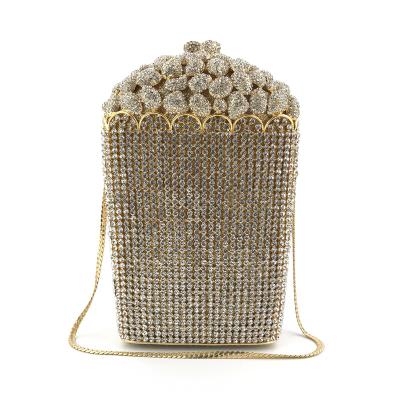 China wholesale price fashion popcorn shape clutch evening clutch bag for girls OC4140 wholesale price fashion popcorn shape clutch evening bag for girls for sale