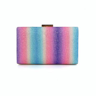 China Luxury Wholesale Evening Clutch Bags Women Clutch Online Designer Rainbow Bag OC4281 for sale