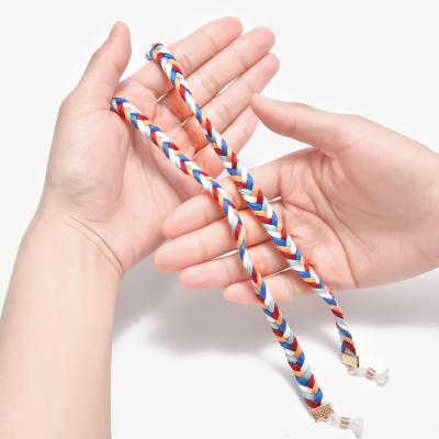 China Polyester+Cotton Morandi Woven Glasses Chain Glass Rope Non-Slip Glass Accessories for sale