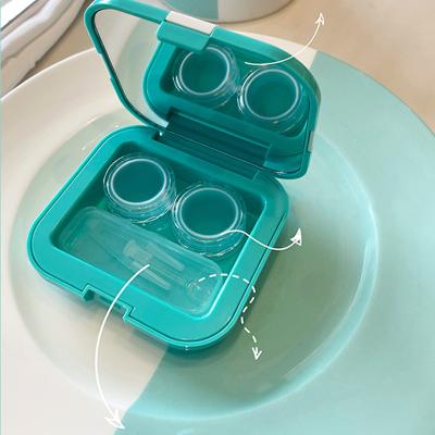 China 2021 New Design Gift Series Plastic Contact Lens Case Contact Lens Box for sale