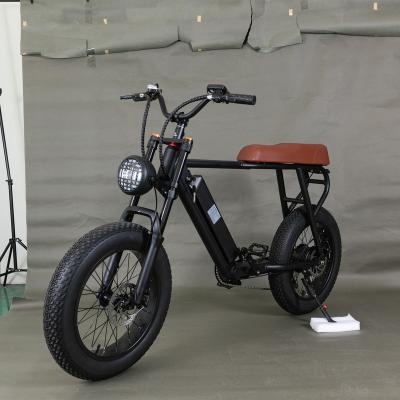 China Aluminum Alloy High Power Newly Designed Long Range Fast Speed 40kM 48V Battery 750W Ebike Motor  City Bicycle Fat Tire Electric Vehicle Bike for sale