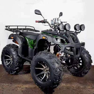 China Hot Selling All-Terrain Off-Road Four-Wheel Beach Gas Motorcycle Automatic Mountain ATV Buggy For Adult 10 inch iron tire for sale