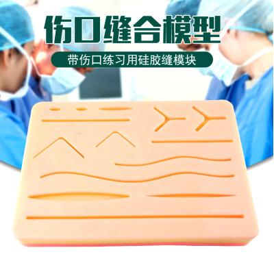 China Skin Suture Set Tool Practice Training Kit, Customized Silicone Skin Suture Pad, Silicone Suture Skill Training Model Yes-05 for sale