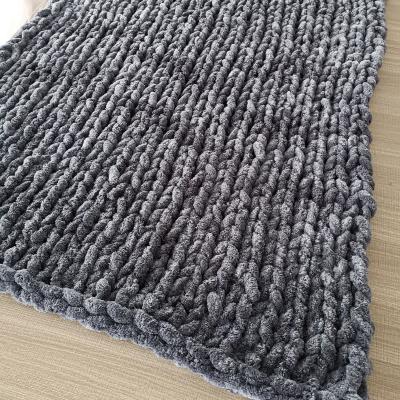 China Super Chunky Hand Knitting Chenille Yarns Polyesters Baby Blanket Baby Blanket Anti-pilling Velvet Cloth Anti-pilling Blanket Anti-pilling for sale