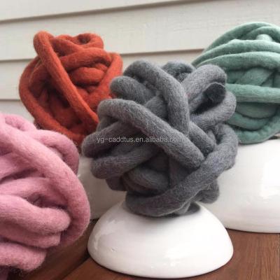 China No shedding or pilling, soft wet felted wool, no shedding, no pilling, super bulky merino wool for sale