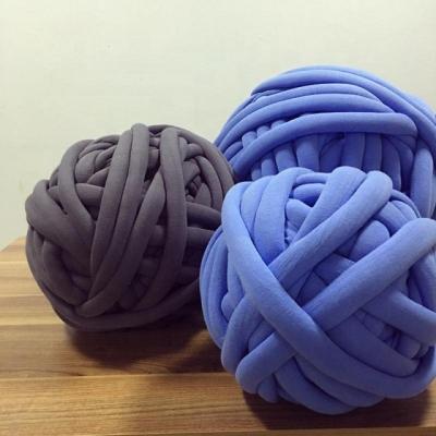 China The other super Chunky Cotton Tube Polyester Yarn, cotton tube yarn for arm knitting for sale