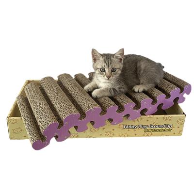 China Wholesale Customized Size Viable 100% Natural Wavy Cat Scratching Scratchers for sale