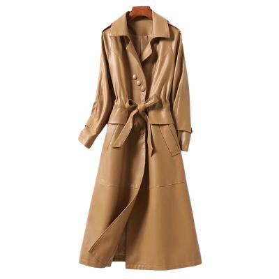 China Women's Anti-wrinkle Women's Wool And Blends Coat Down Coat Stylish 2022 Spring And Autumn New Pu Leather Suit Jacket for sale