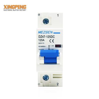 China DC 250V 500V 1000V 50/60Hz 10KA MCB DZ47-125 1Pole 80A 100A 125A Miniature Plastic/Copper Hot Sales PS Circuit Breaker Flame Retardant Din Rail for sale