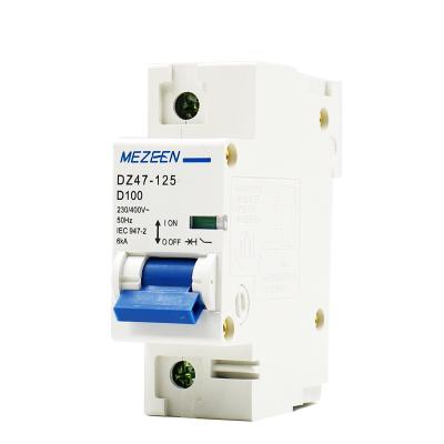 China DZ47 mcb miniature circuit breaker 125a 6ka 10ka circuit-breaking 125a with high capacity for sale